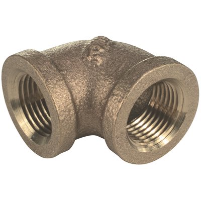 BRASS ELBOW 90 DEG  3/4" LF