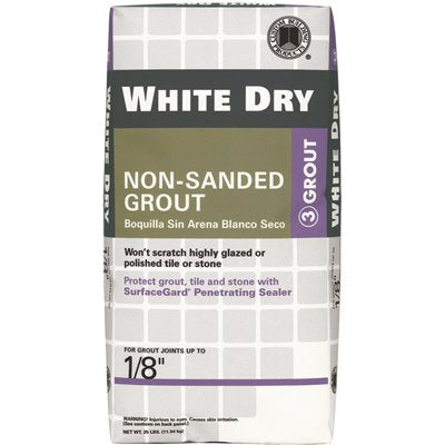 DRY GROUT WHITE 5LB