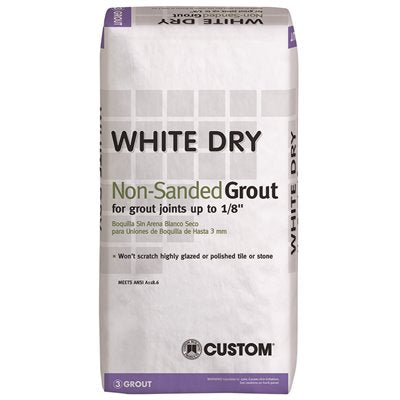 DRY GROUT WHITE 25LB