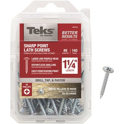 #8X1-1/4 TRUSS SCREWS 140PK