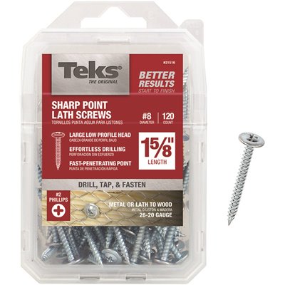 #8X1-5/8 TRUSS SCREWS 120PK