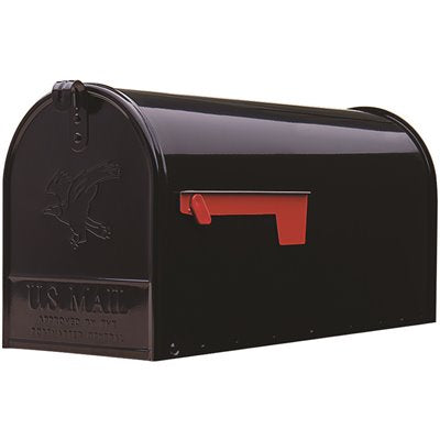 ELITE MAILBOX LARGE POST BLK