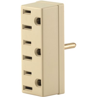Outlet Adapter, Ivory