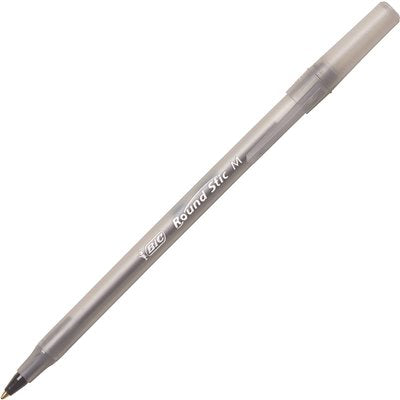 PEN,ROUND STIC 60 BOX,BK