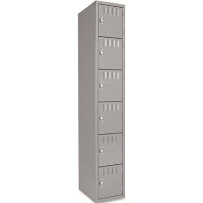 LOCKER,6/P,12X18X72,GY