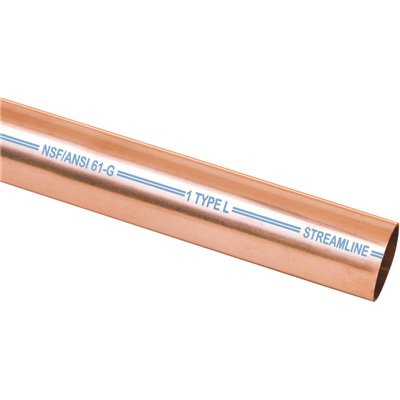 COPPER TUBING TYPE L HARD 1/