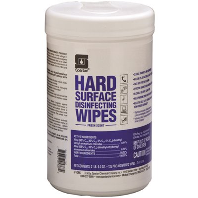 WIPES DISINFEC HARD SURFACE