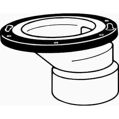 DWV PVC CLOSET FLANGE 3" X 4