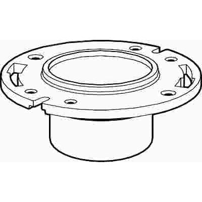 DWV PVC CLOSET FLANGE 3" X 4