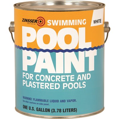 SWIM POOL PAINT FLAT WHT 1GL