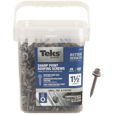 #9X1-1/2 HEX SCREWS 400PK