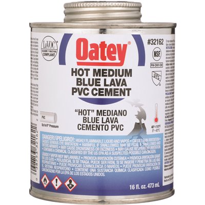 16OZ PVC CEMENT BLUE LAVA