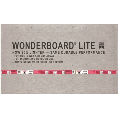 WONDERBOARD BACK 3'X5'X7/16"