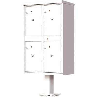 PARCEL LOCKER 4 WHITE