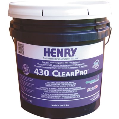 430 CLEARPRO VCT ADHESIVE