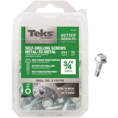 #14X3/4 HEX SCREWS 70PK