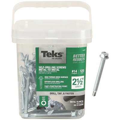 #14X2-1/2 HEX SCREWS 120PK