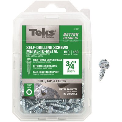 #10-16X3/4 HEX SCREW 150PK