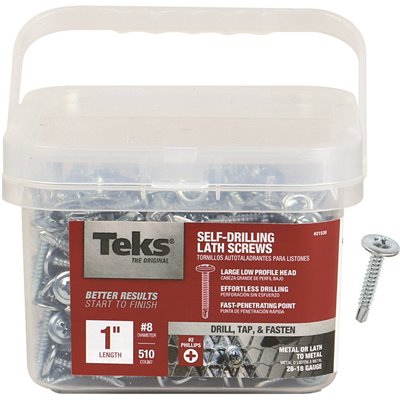 #8-18X1 LATH SCREWS 510PK