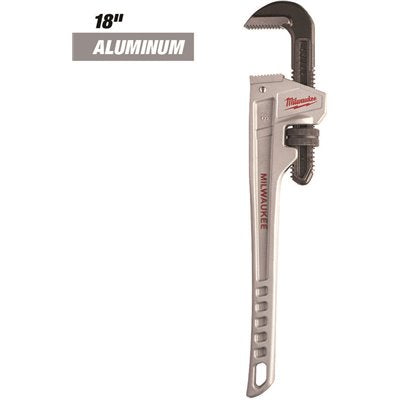 PIPE WRENCH ALUMINUM 18IN