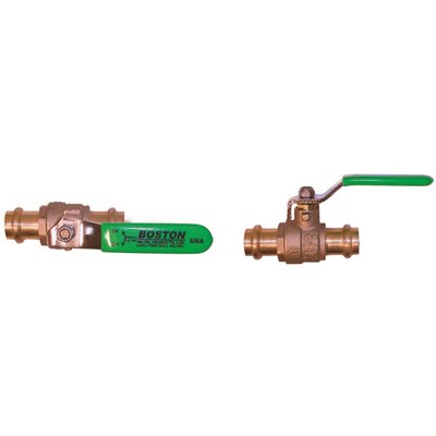 PRESS BALL VALVE, 1/2 IN