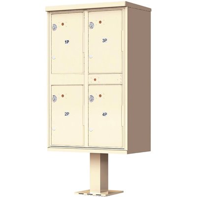 4 PARCEL LOCKERS PED SAND