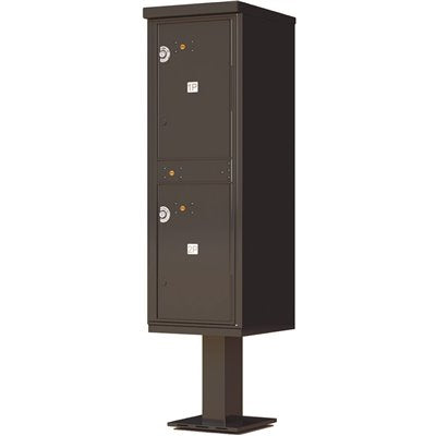 4 PARCEL LOCKERS & PED -BLK