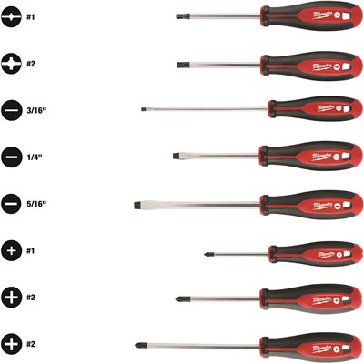 8 PIECE SCREWDRIVER SET