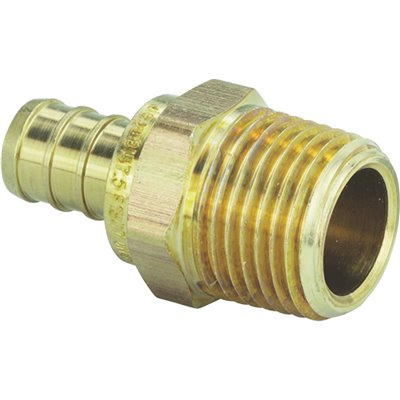 BRASS CRIMP X MNPT, 3/4"