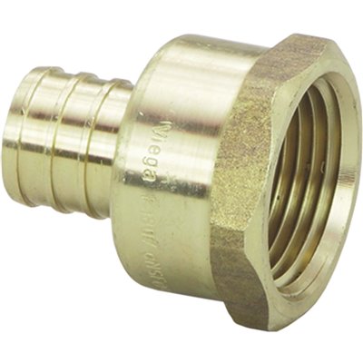 BRASS CRIMP X FNPT, 3/4"