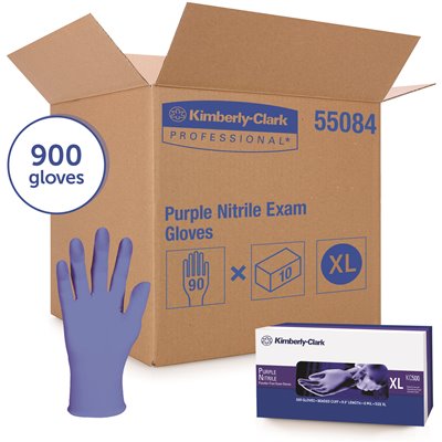 GLOVES NITRILE EXAM PURPL XL