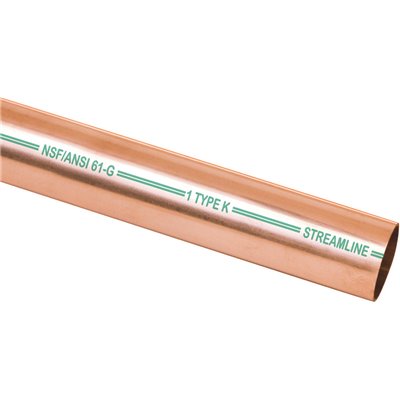 COPPER TUBING TYPE L HARD 2"