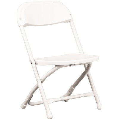 KIDS WHT PLSTC FOLDNG CHAIR