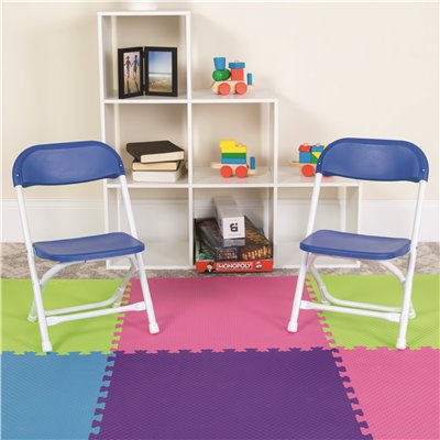 KIDS BLUE PLSTC FOLDNG CHAIR