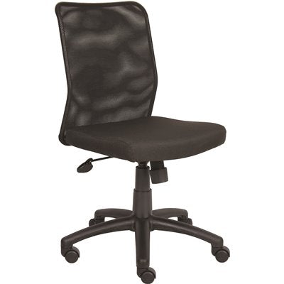 TASK CHAIR ARMLESS BLCK 25IN