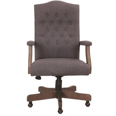 EXEC CHAIR W/SWIVEL GRY 27IN