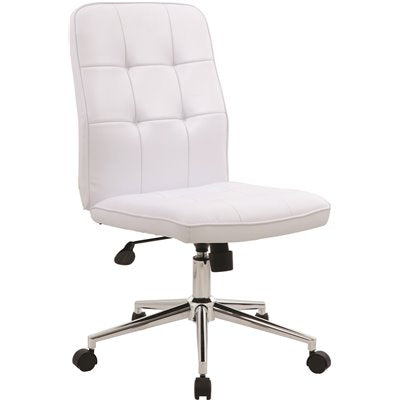 TASK CHAIR ARMLESS WHT 27IN