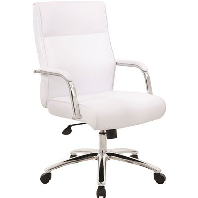 EXEC CHAIR W/SWIVEL WHT 27IN