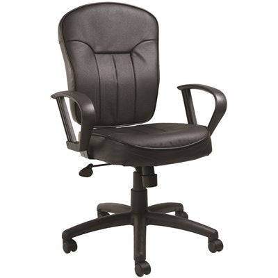 TASK CHAIR W/ARMS ADJUST BLK