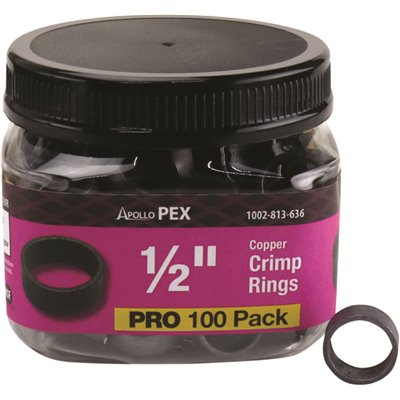 1/2 IN. CRIMP RING 100-PK JR