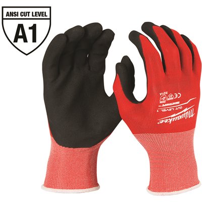 GLOVES NBR LVL 1 RED XXL