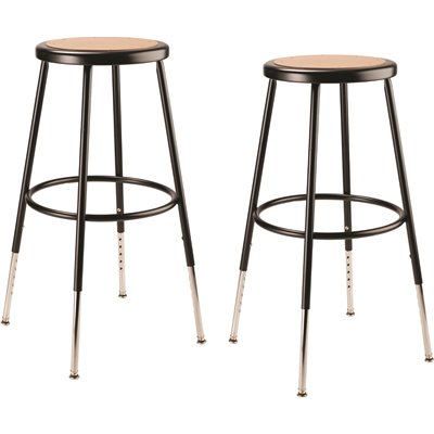 25/33" H BLK STOOL 2PK