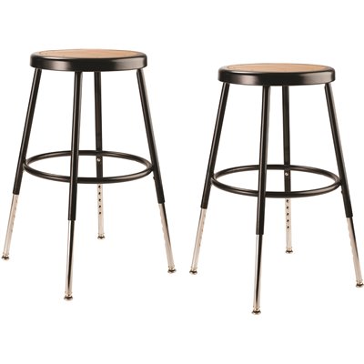 19/27" BLK HVY DTY STOOL 2PK