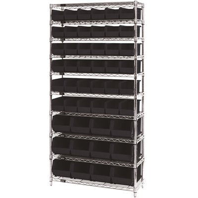 WIRESHELVING 10T 36X14X74 BK