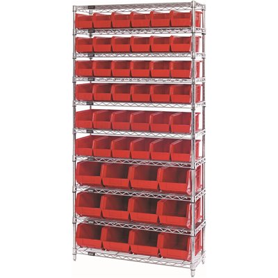 WIRESHELVING 10T 36X14X74 RD