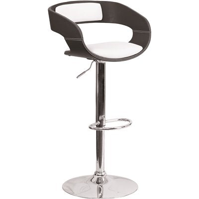 BLK & WHITE VNL BARSTOOL