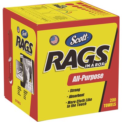 SCOTT RAGS BOX 200CT