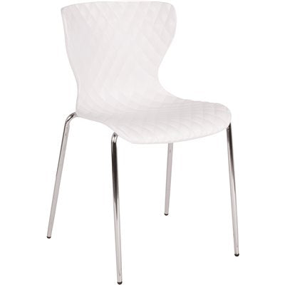 WHITE PLASTIC OFFICE CHAIR