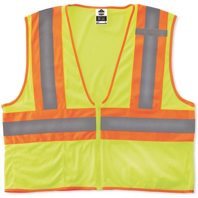 VEST TYPE R LIME/ORANGE L/XL