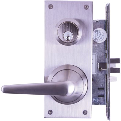 MORTISE LOCK LEVER SATIN SS